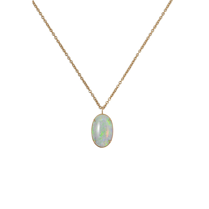 Australian Opal Pendant Necklace by Petra Class (Gold & Silver Necklace) |  Artful Home